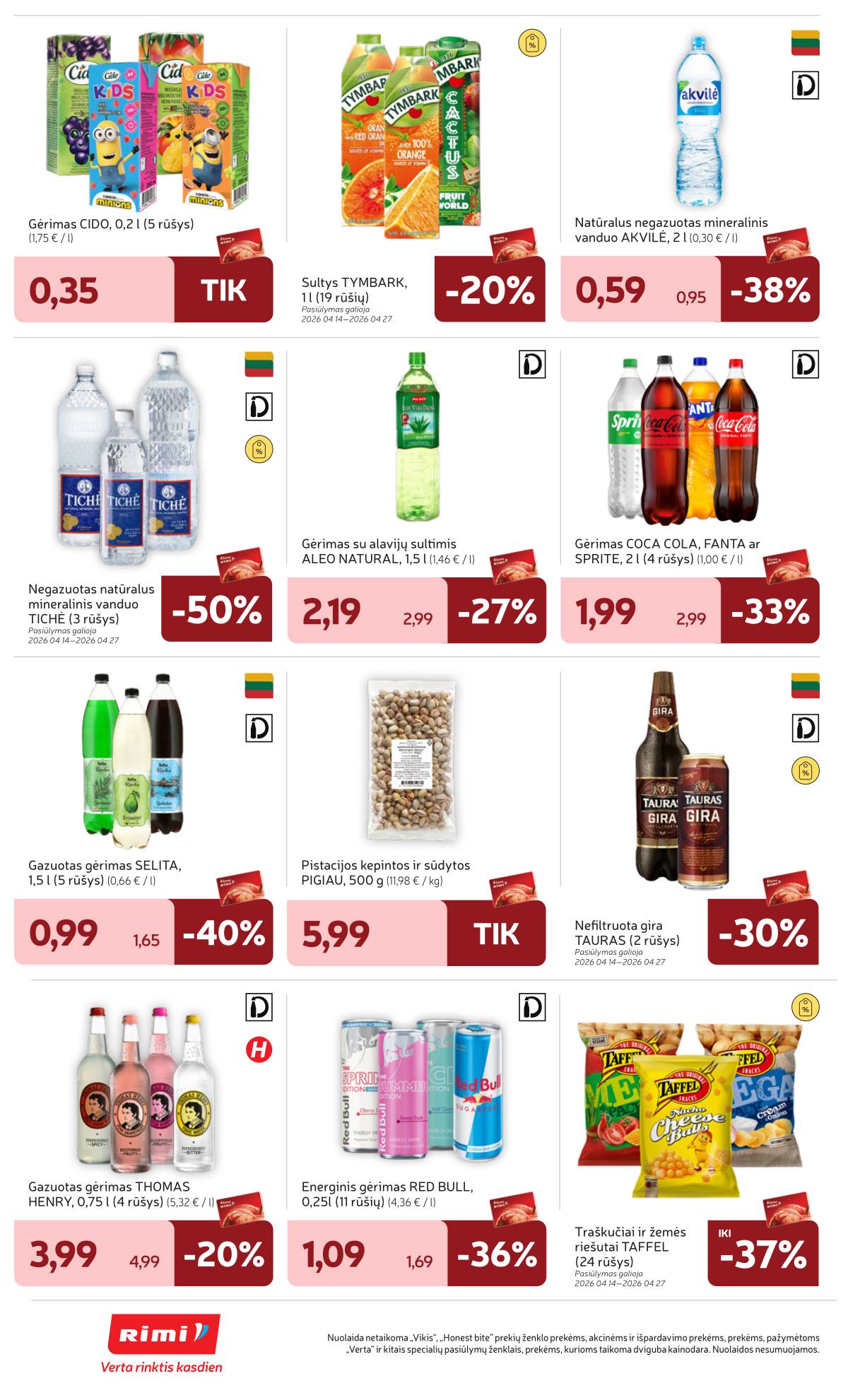 Rimi - RIMI Savaitinis akcijų leidinys Nr. 16 | 2026-04-14 - 2026-04-20 28 puslapis