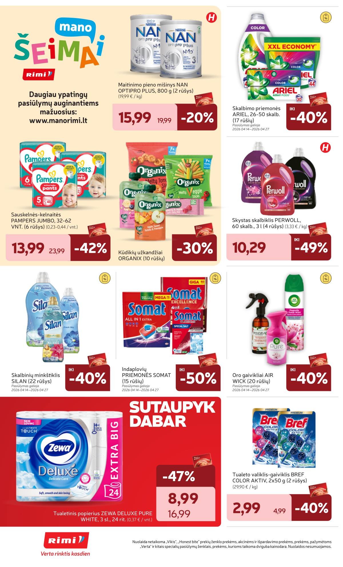 Rimi - RIMI Savaitinis akcijų leidinys Nr. 16 | 2026-04-14 - 2026-04-20 30 puslapis