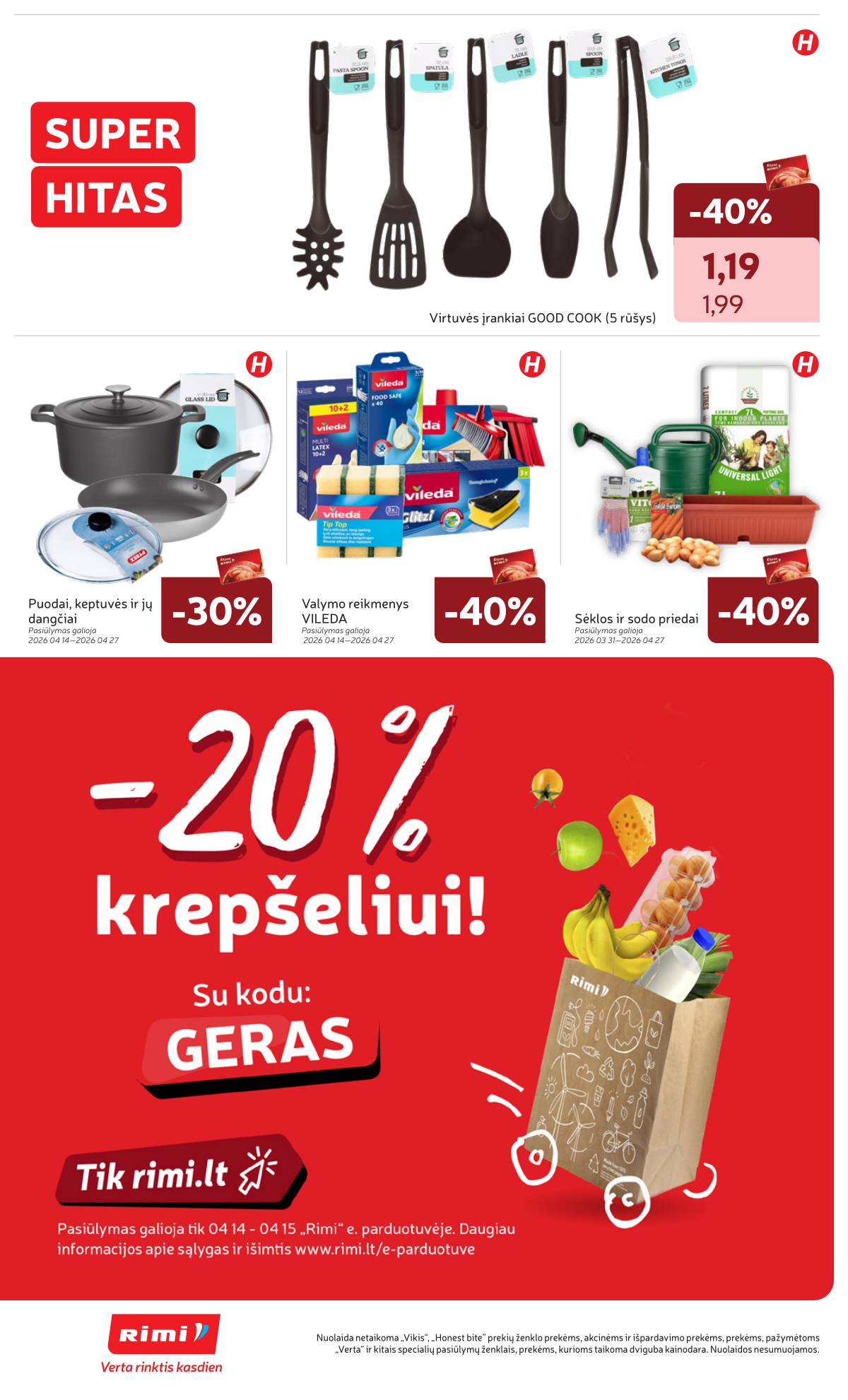 Rimi - RIMI Savaitinis akcijų leidinys Nr. 16 | 2026-04-14 - 2026-04-20 32 puslapis