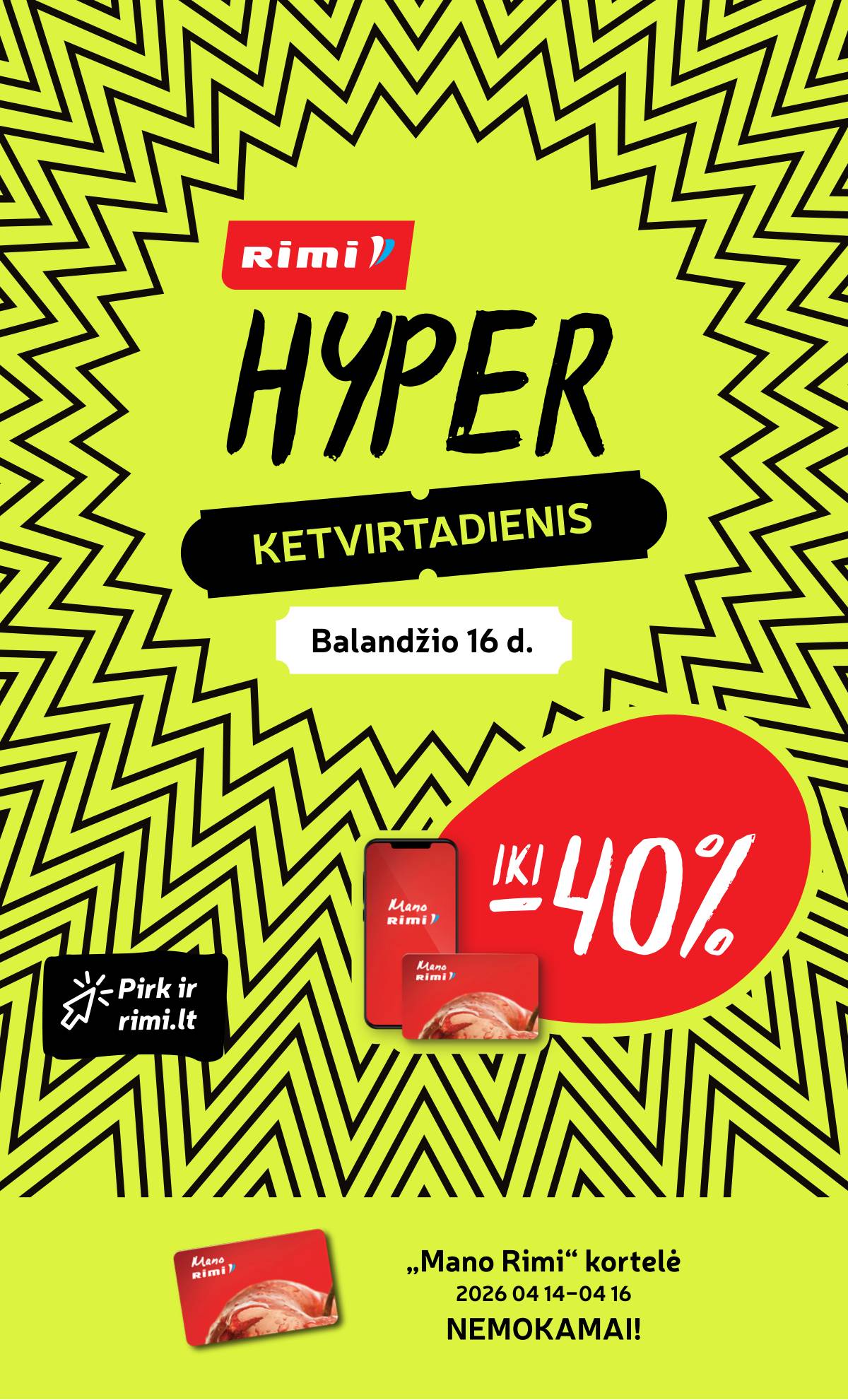 Rimi - RIMI Savaitinis akcijų leidinys Nr. 16 | 2026-04-14 - 2026-04-20 6 puslapis