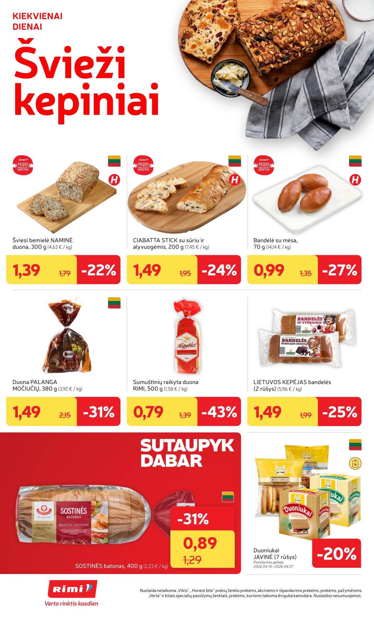 Rimi - RIMI Savaitinis akcijų leidinys Nr. 17 | 2026-04-21 - 2026-04-27 16 puslapis