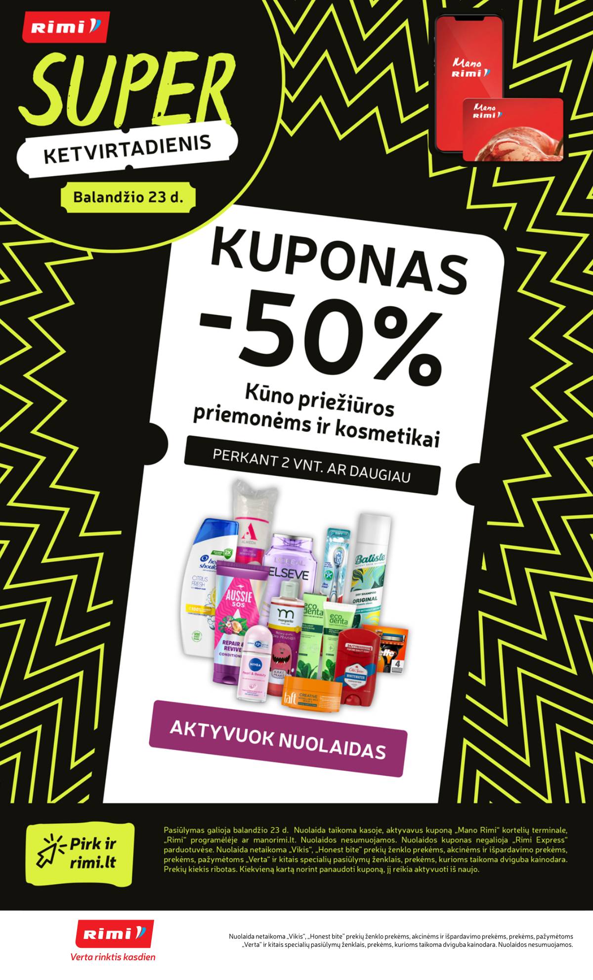 Rimi - RIMI Savaitinis akcijų leidinys Nr. 17 | 2026-04-21 - 2026-04-27 28 puslapis