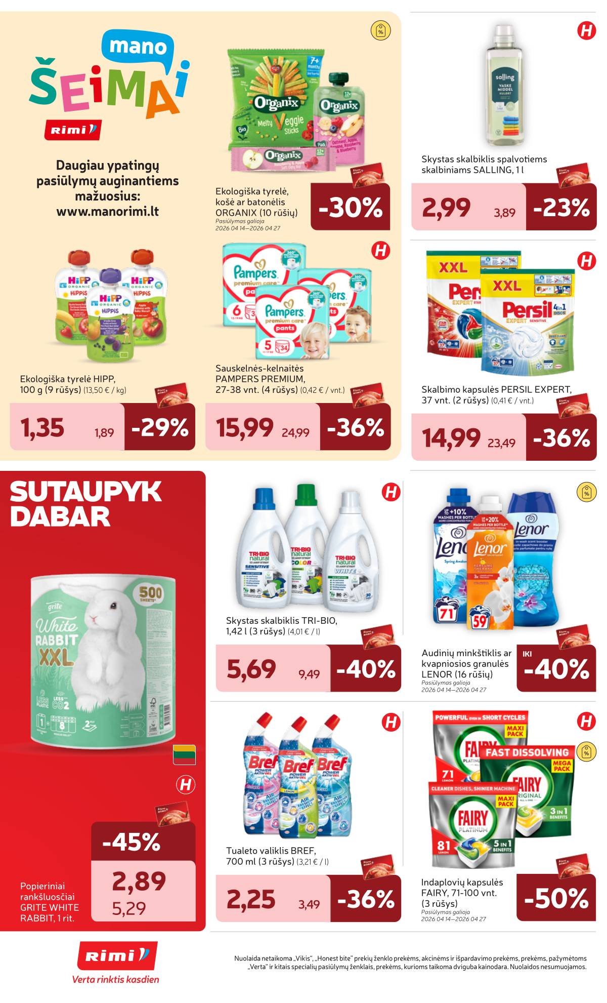 Rimi - RIMI Savaitinis akcijų leidinys Nr. 17 | 2026-04-21 - 2026-04-27 30 puslapis