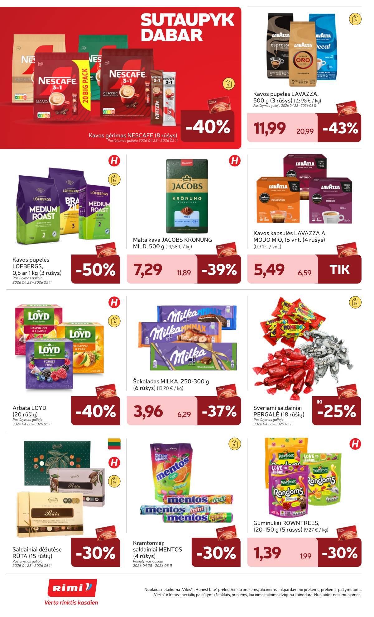 Rimi - RIMI Savaitinis akcijų leidinys Nr. 18 | 2026-04-28 - 2026-05-04 22 puslapis
