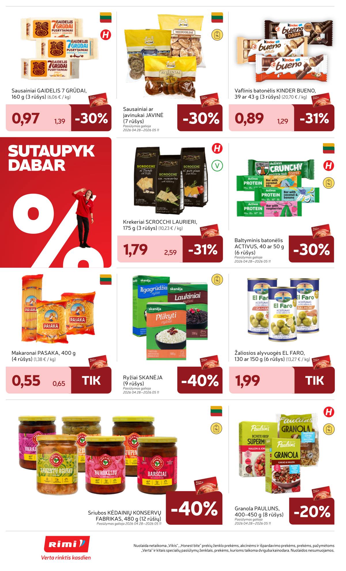 Rimi - RIMI Savaitinis akcijų leidinys Nr. 18 | 2026-04-28 - 2026-05-04 28 puslapis