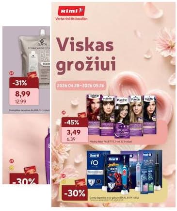 Rimi - RIMI GROŽIO prekių nuolaidų katalogas Nr. 05 2026-04-28 – 2026-05-26