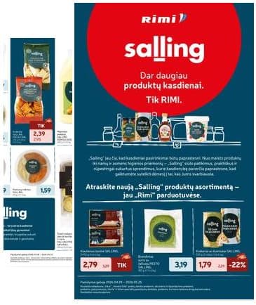 Rimi - RIMI SALLING naujienų katalogas 2026-04-28 – 2026-05-25