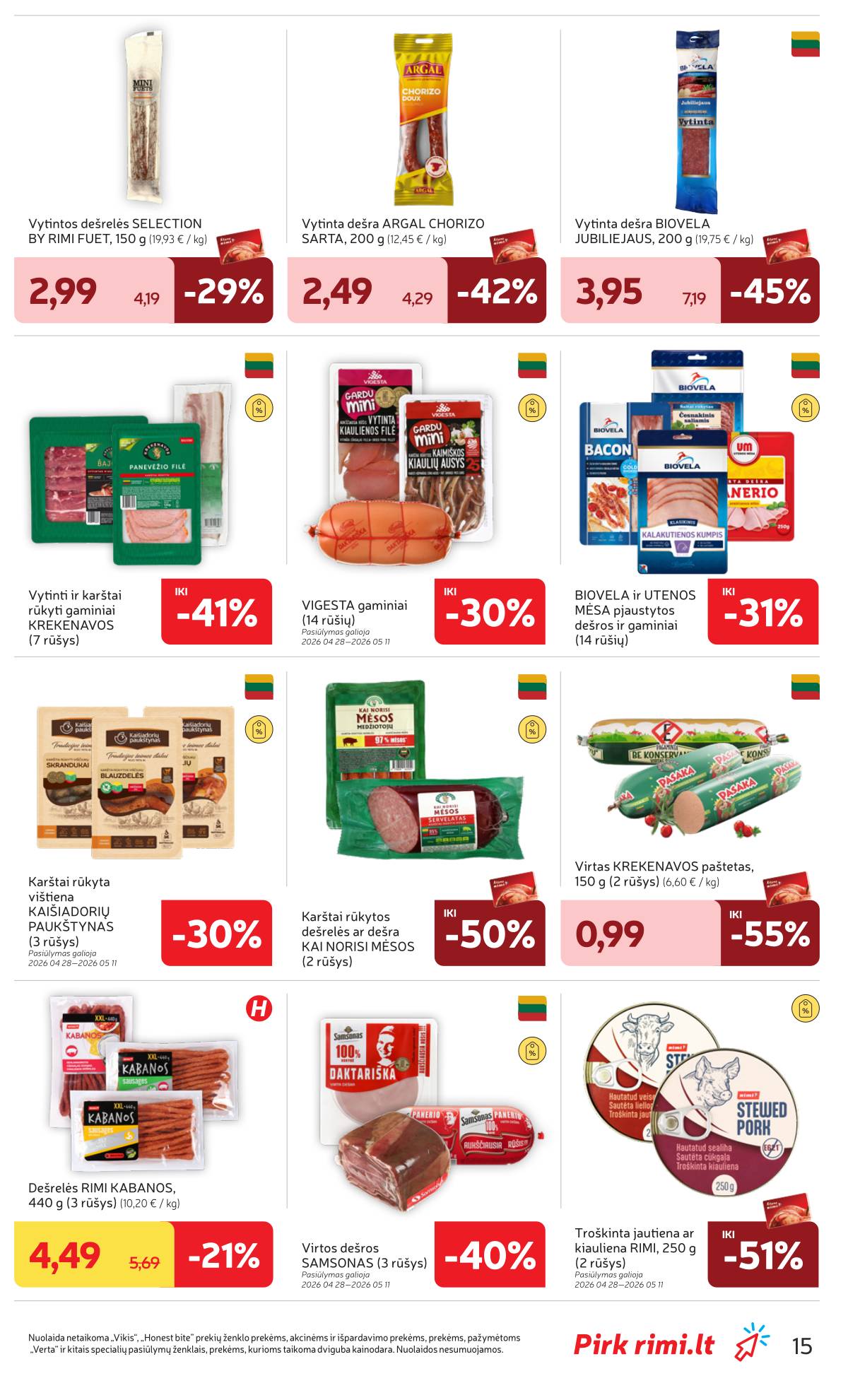 Rimi - RIMI Savaitinis akcijų leidinys Nr. 19 | 2026-05-05 - 2026-05-11 15 puslapis