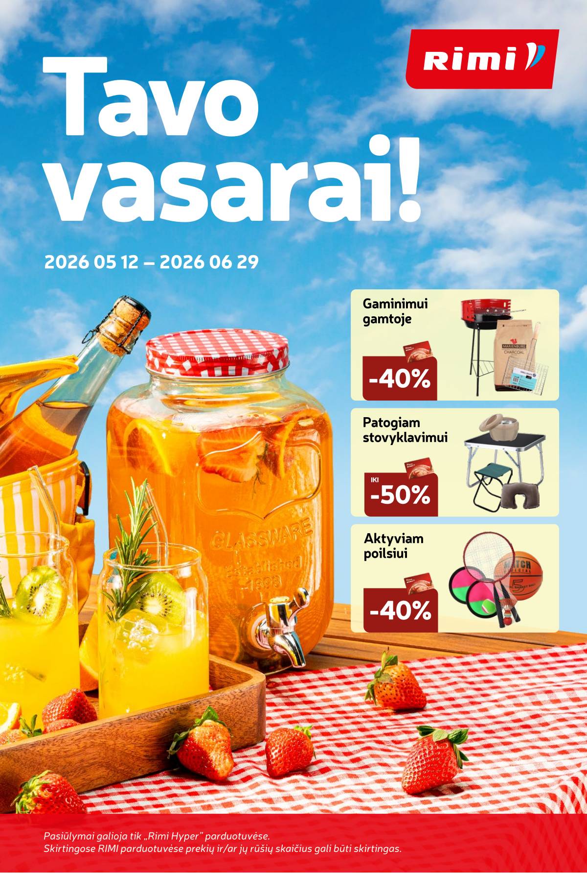 Rimi - RIMI nuolaidų katalogas "Pasiruošk VASARAI!" 1 puslapis