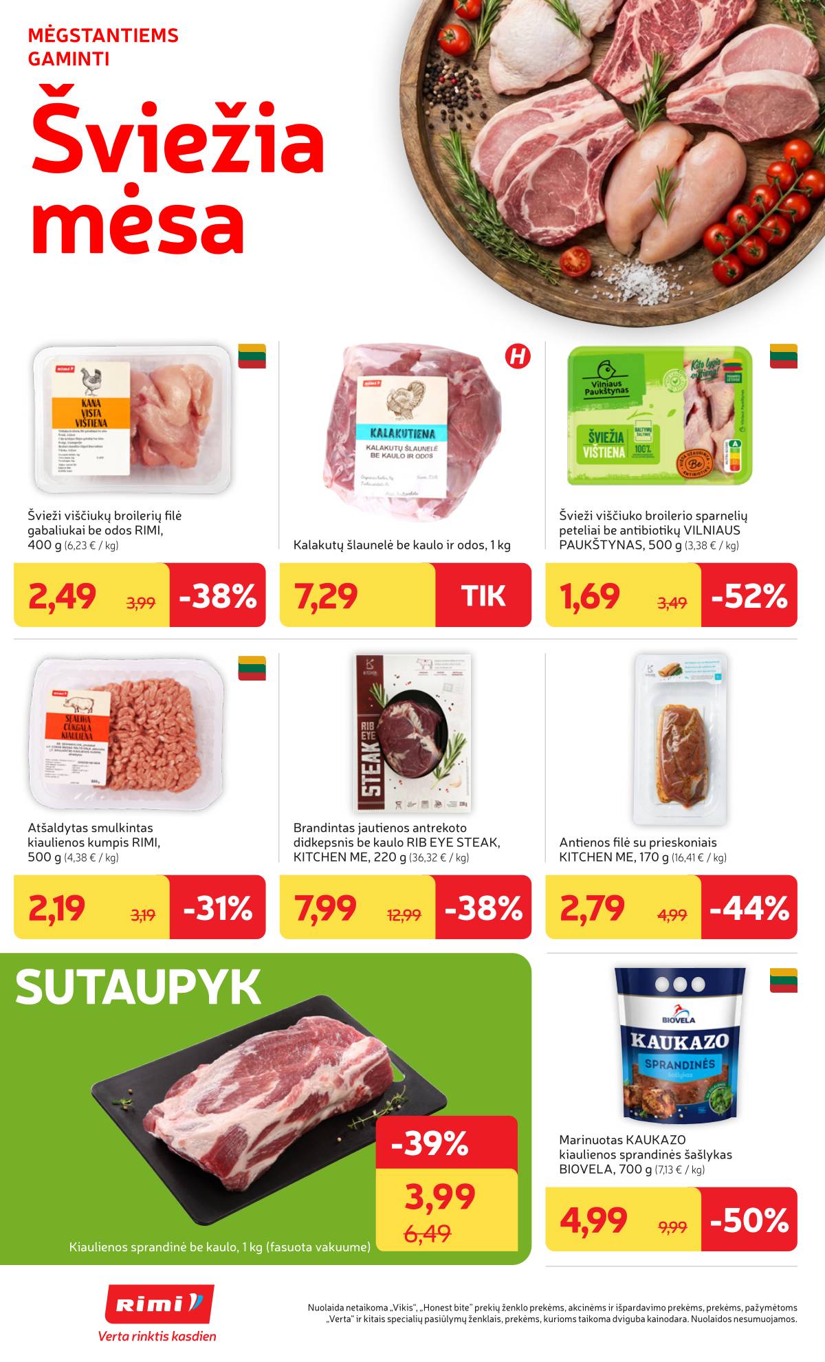 Rimi - Naujausias RIMI savaitinis akcijų leidinys | 2026-05-26 - 2026-06-01
 14 puslapis
