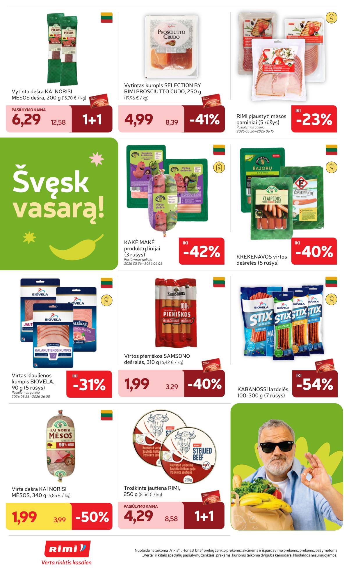 Rimi - Naujausias RIMI savaitinis akcijų leidinys | 2026-05-26 - 2026-06-01
 20 puslapis