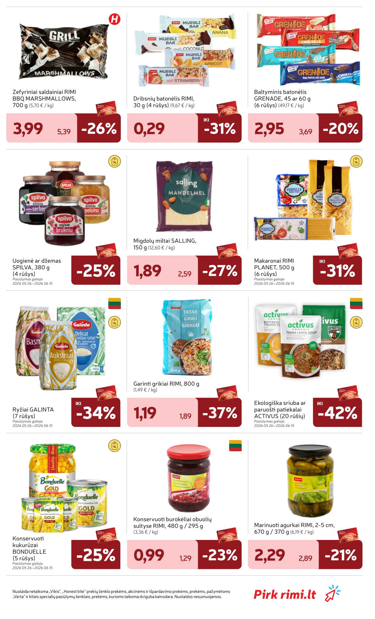 Rimi - Naujausias RIMI savaitinis akcijų leidinys | 2026-05-26 - 2026-06-01
 27 puslapis