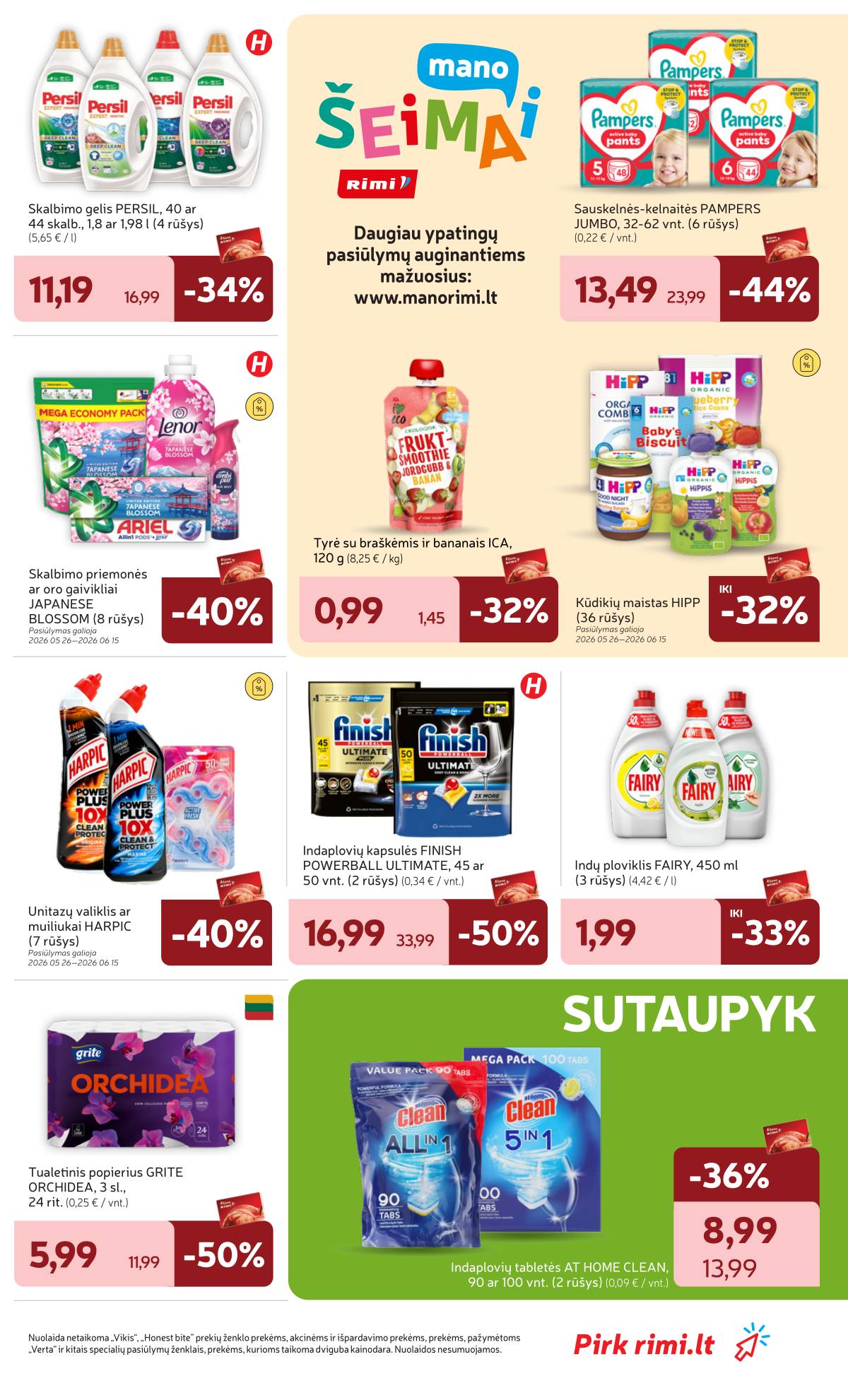 Rimi - Naujausias RIMI savaitinis akcijų leidinys | 2026-05-26 - 2026-06-01
 33 puslapis