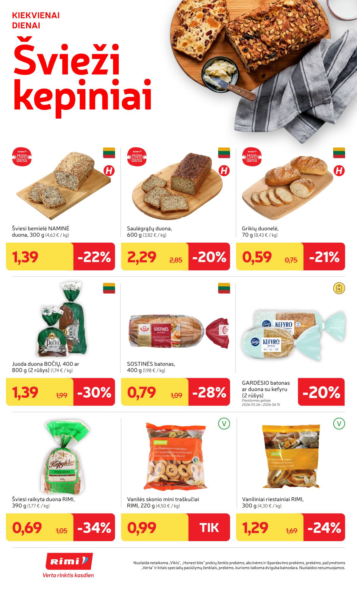 Rimi - Naujausias RIMI savaitinis akcijų leidinys | 2026-06-02 - 2026-06-08 16 puslapis