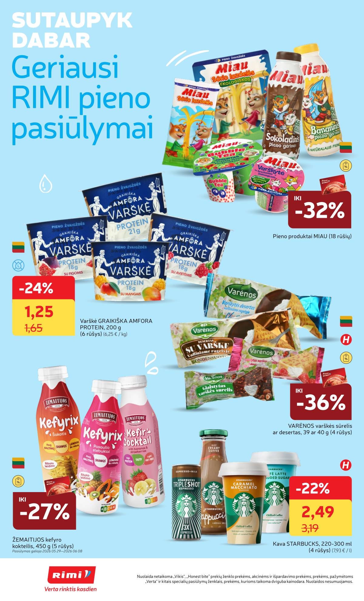 Rimi - Naujausias RIMI savaitinis akcijų leidinys | 2026-06-02 - 2026-06-08 20 puslapis