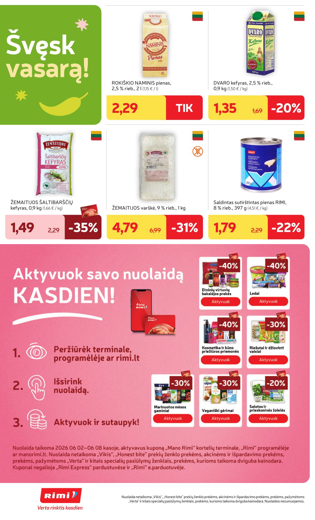 Rimi - Naujausias RIMI savaitinis akcijų leidinys | 2026-06-02 - 2026-06-08 22 puslapis