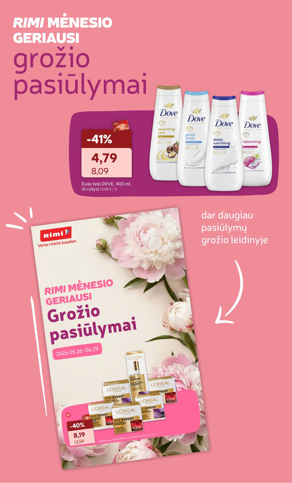 Rimi - Naujausias RIMI savaitinis akcijų leidinys | 2026-06-02 - 2026-06-08 30 puslapis