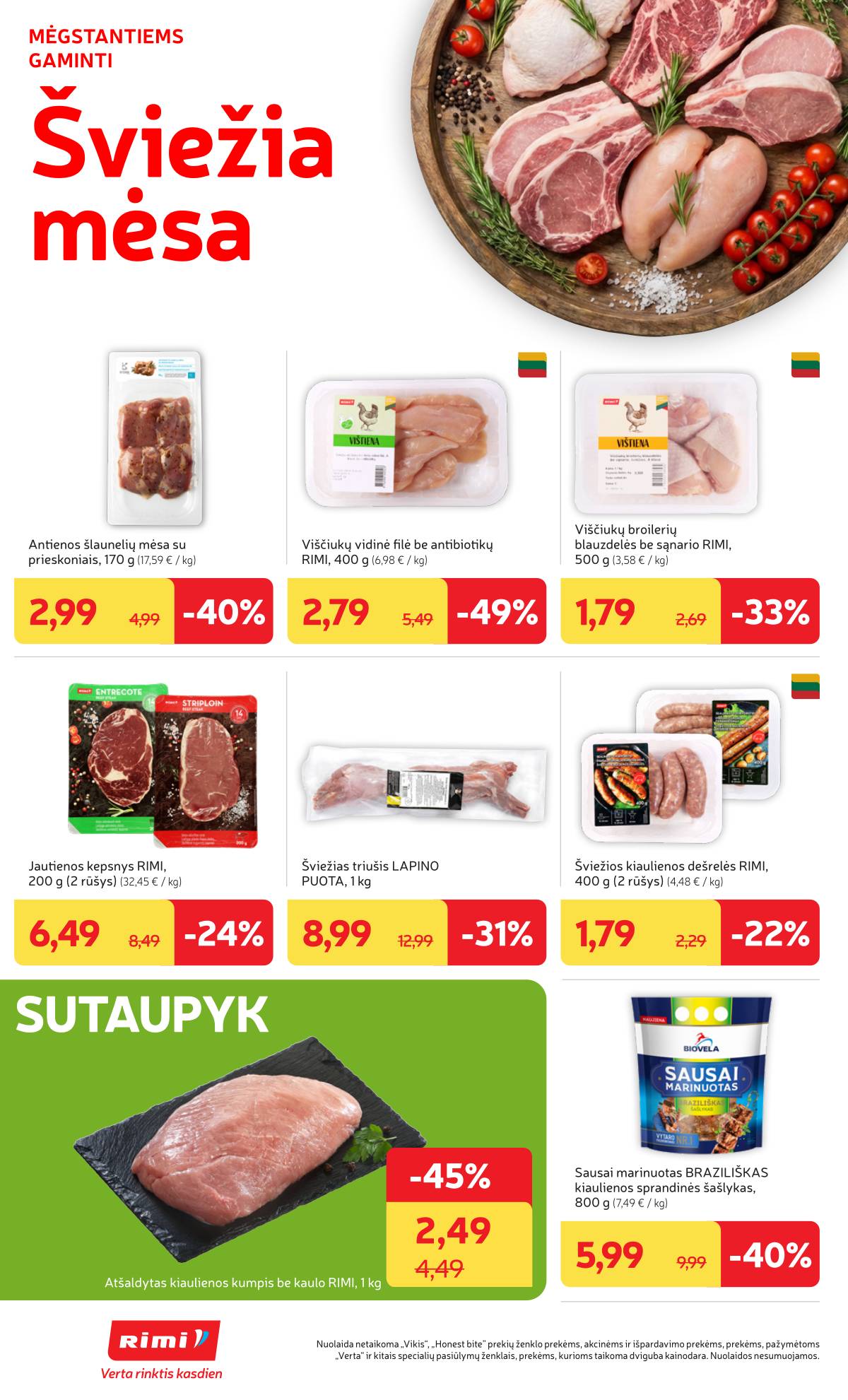 Rimi - Naujausias RIMI savaitinis akcijų leidinys | 2026-06-09 - 2026-06-15 12 puslapis