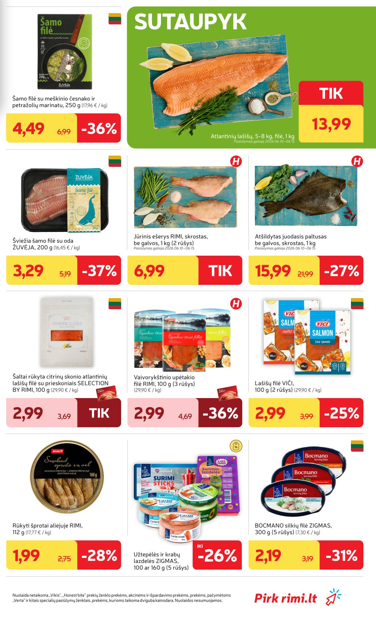 Rimi - Naujausias RIMI savaitinis akcijų leidinys | 2026-06-09 - 2026-06-15 13 puslapis