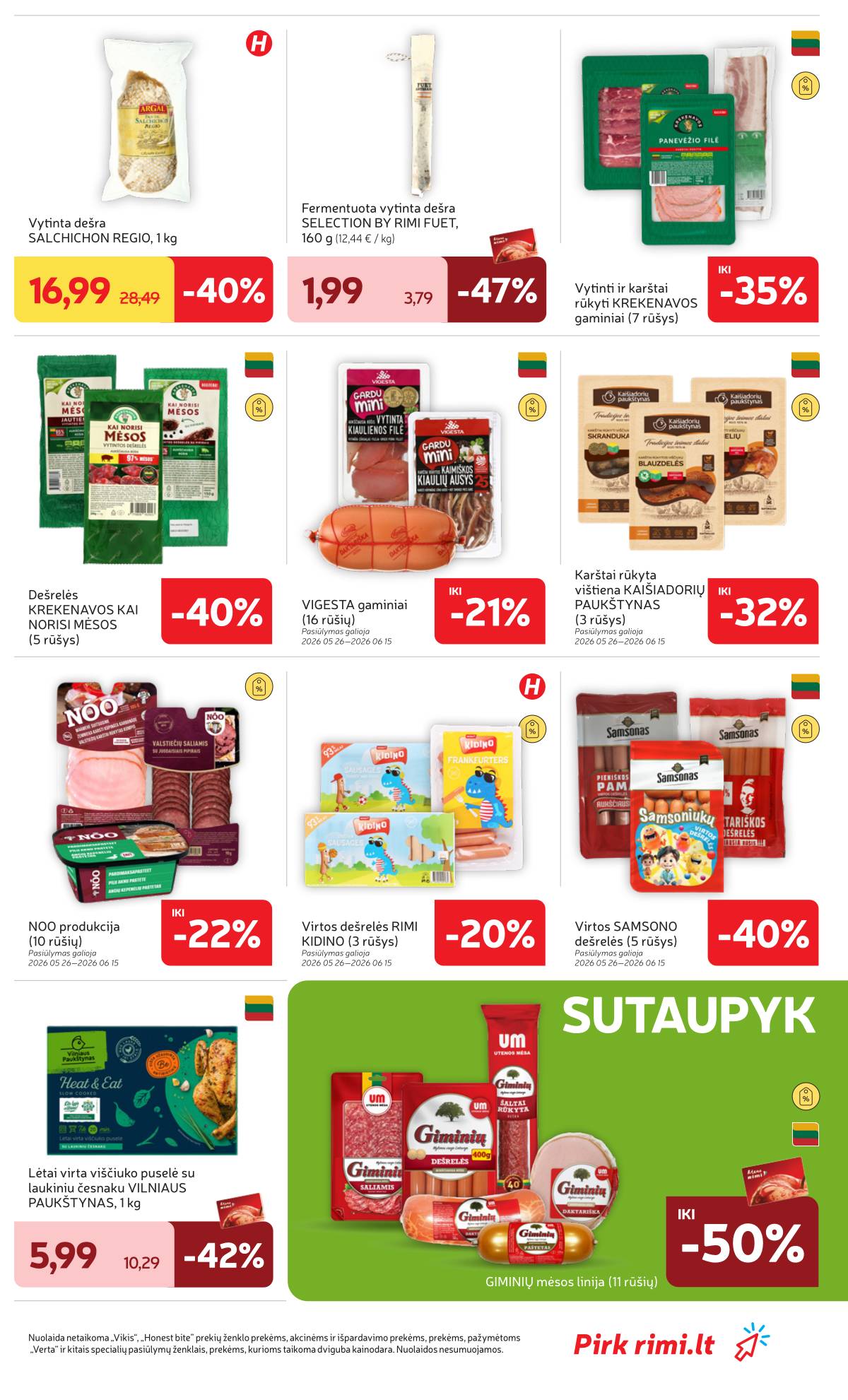 Rimi - Naujausias RIMI savaitinis akcijų leidinys | 2026-06-09 - 2026-06-15 17 puslapis