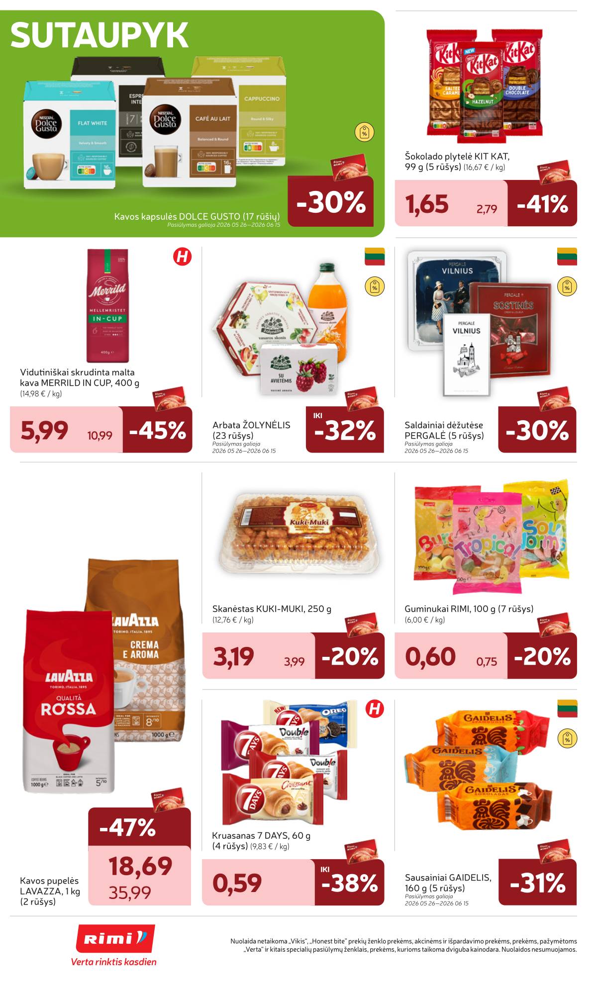 Rimi - Naujausias RIMI savaitinis akcijų leidinys | 2026-06-09 - 2026-06-15 24 puslapis