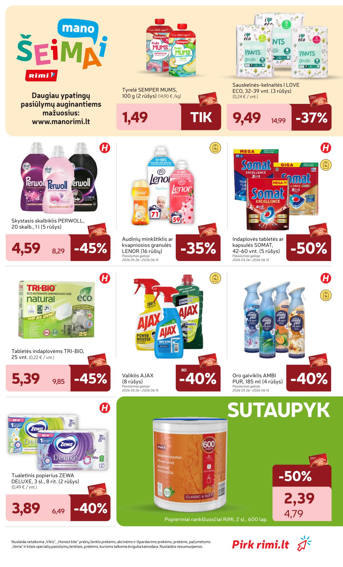 Rimi - Naujausias RIMI savaitinis akcijų leidinys | 2026-06-09 - 2026-06-15 33 puslapis