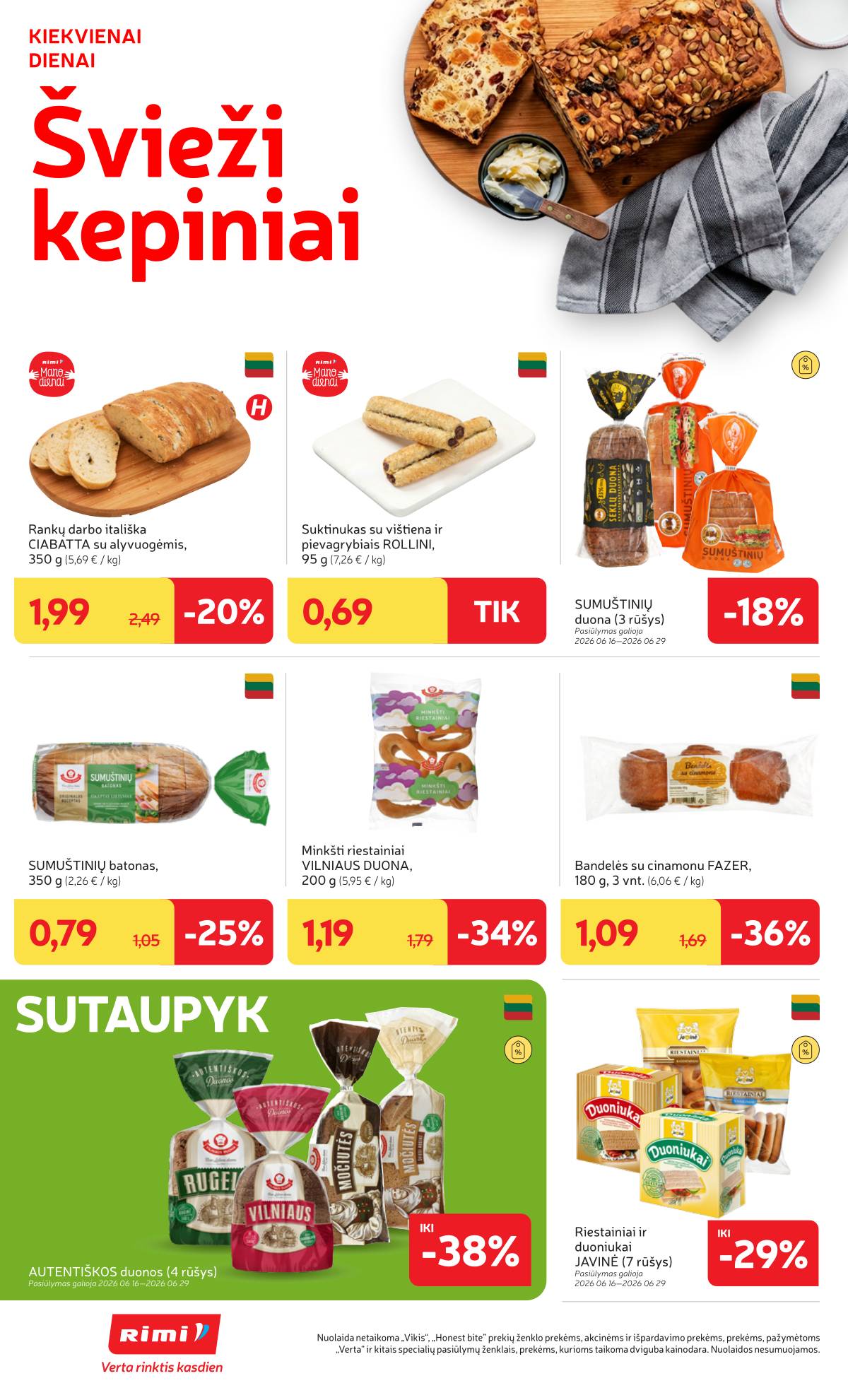 Rimi - Naujausias RIMI savaitinis akcijų leidinys | 2026-06-16 - 2026-06-22 12 puslapis