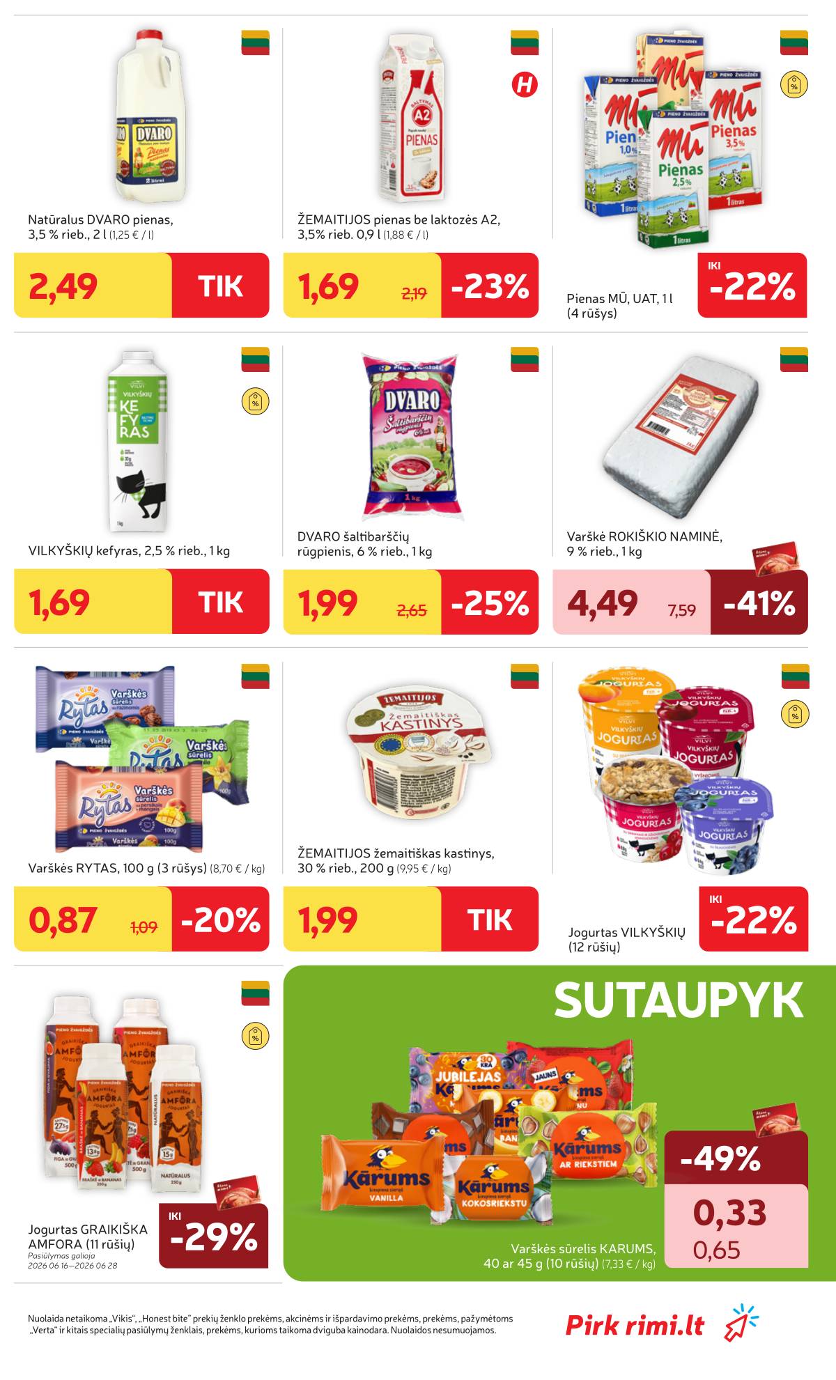 Rimi - Naujausias RIMI savaitinis akcijų leidinys | 2026-06-16 - 2026-06-22 19 puslapis