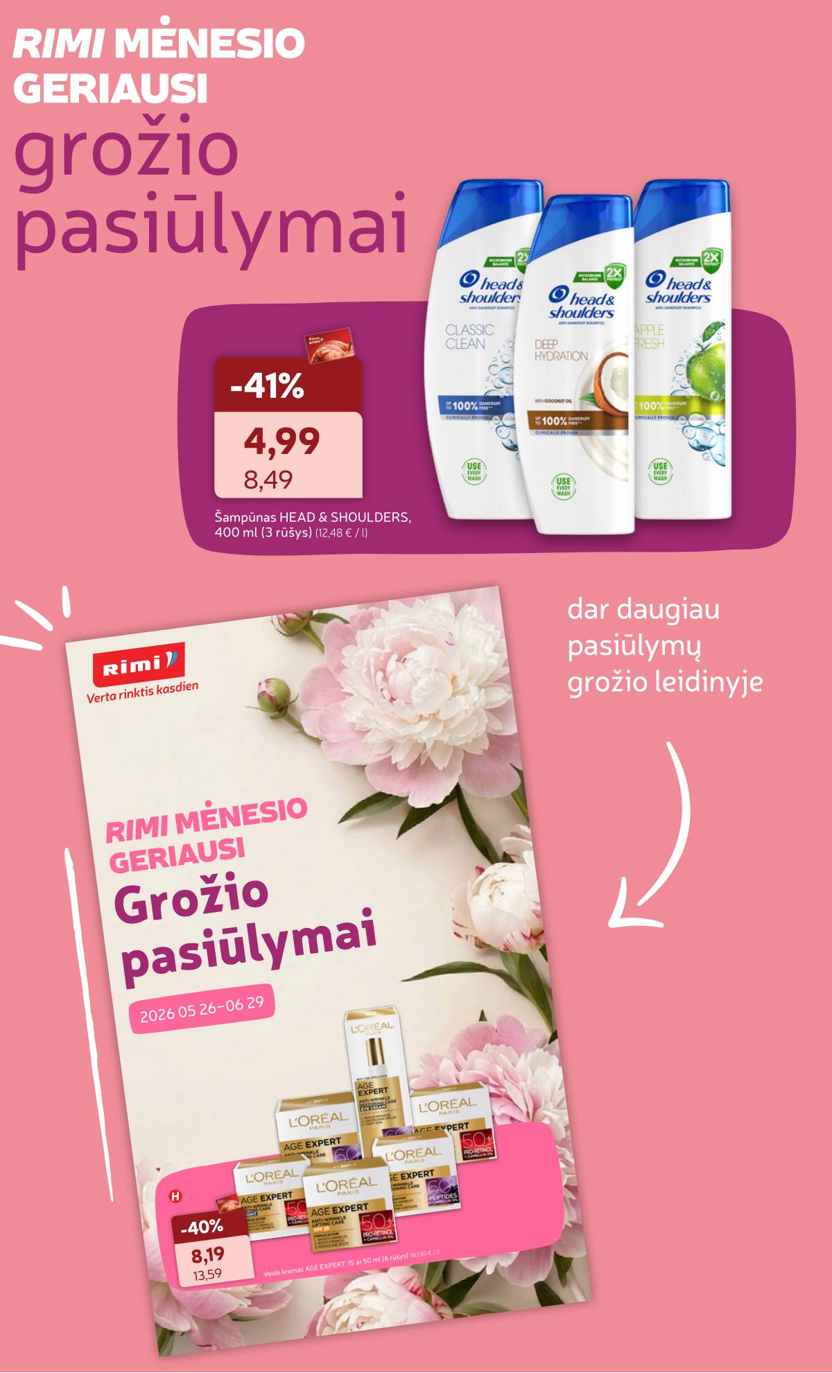 Rimi - Naujausias RIMI savaitinis akcijų leidinys | 2026-06-16 - 2026-06-22 26 puslapis