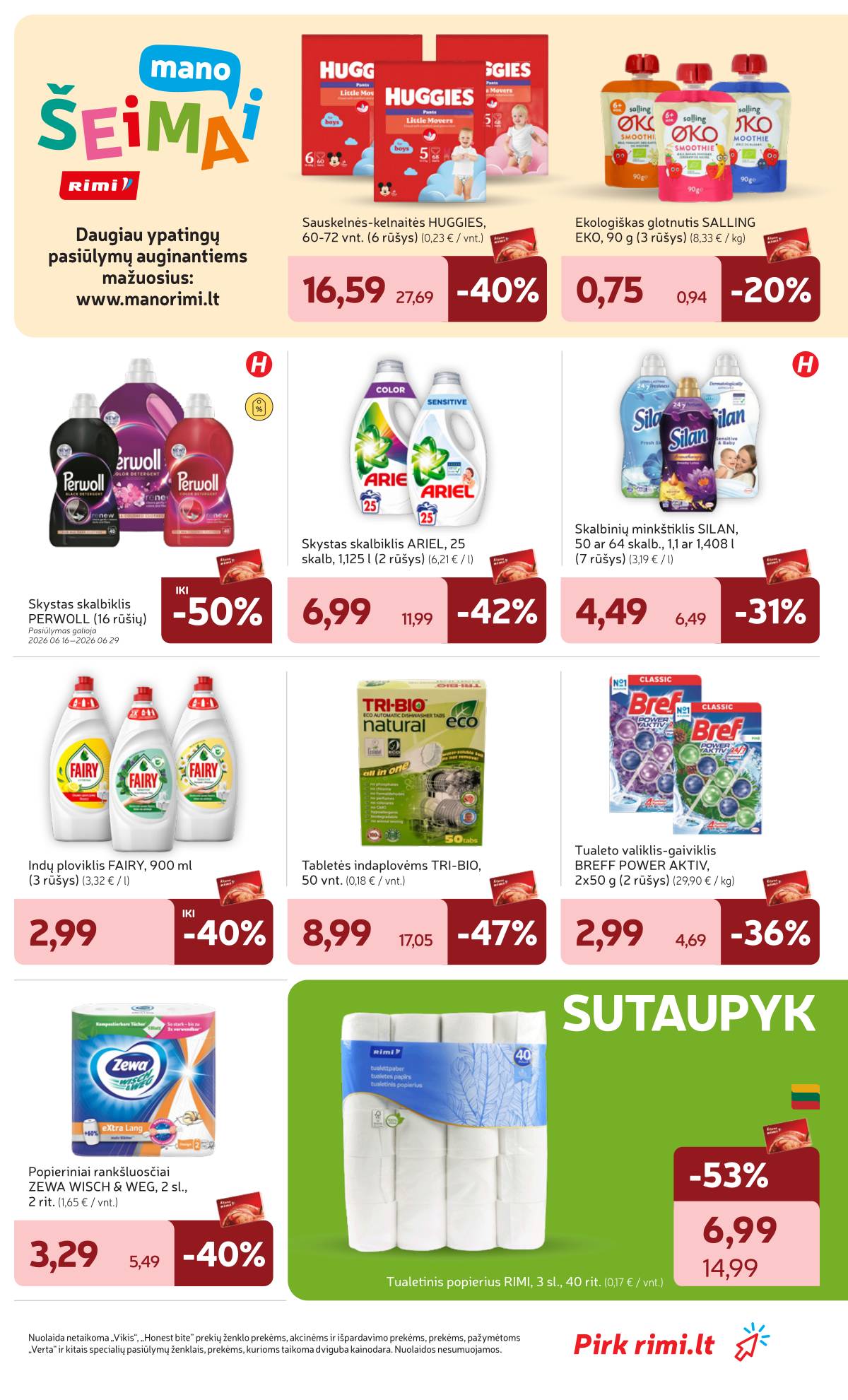 Rimi - Naujausias RIMI savaitinis akcijų leidinys | 2026-06-16 - 2026-06-22 29 puslapis