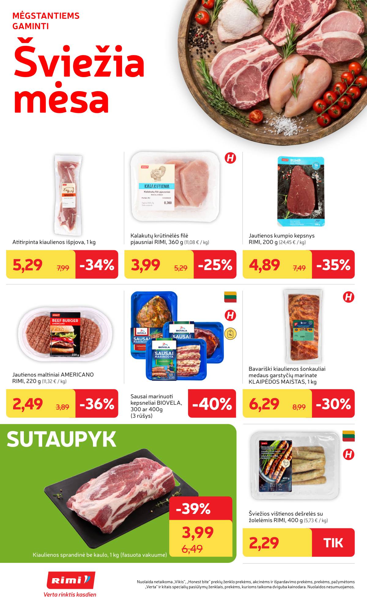 Rimi - Naujausias RIMI savaitinis akcijų leidinys | 2026-06-16 - 2026-06-22 6 puslapis