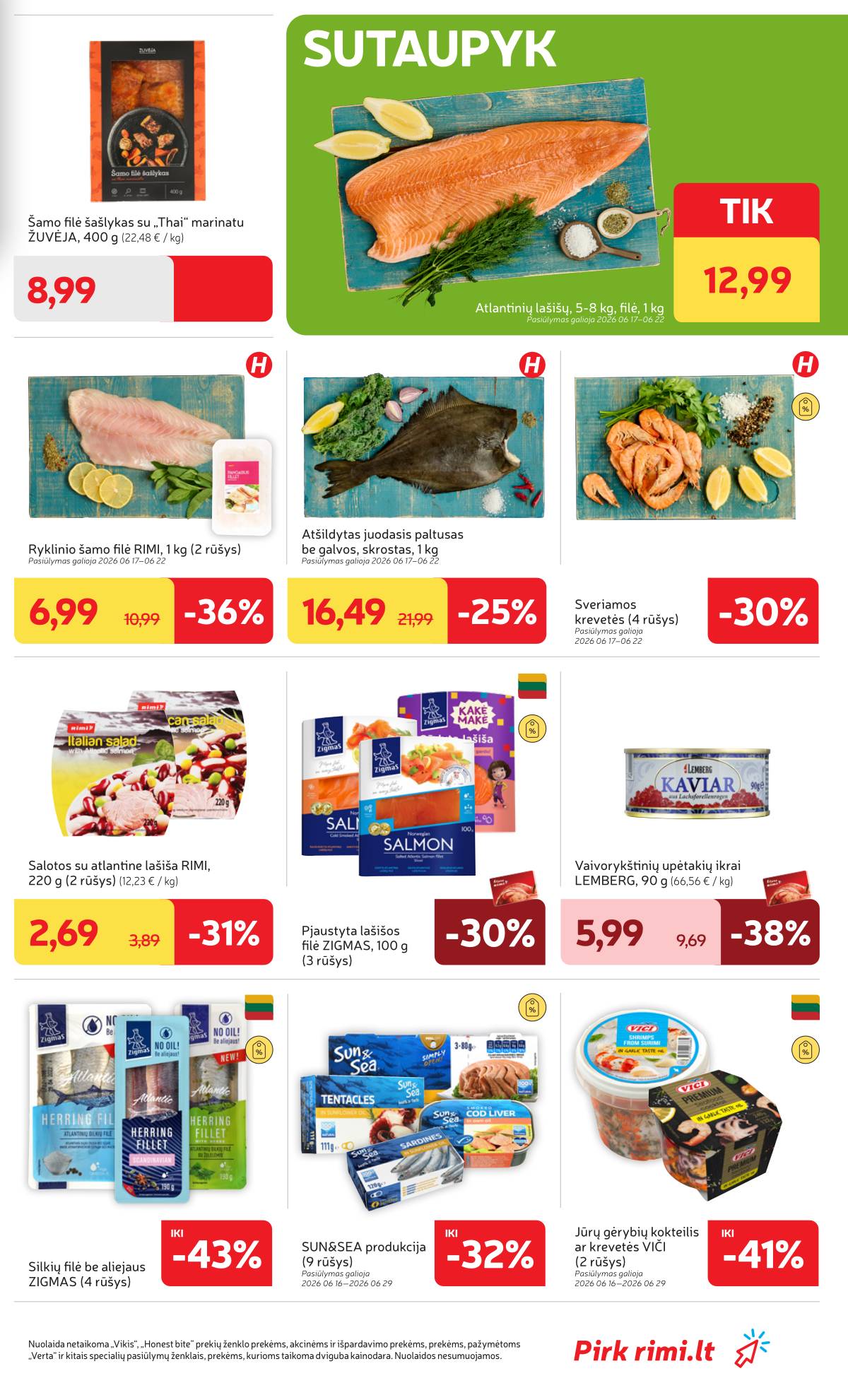 Rimi - Naujausias RIMI savaitinis akcijų leidinys | 2026-06-16 - 2026-06-22 7 puslapis