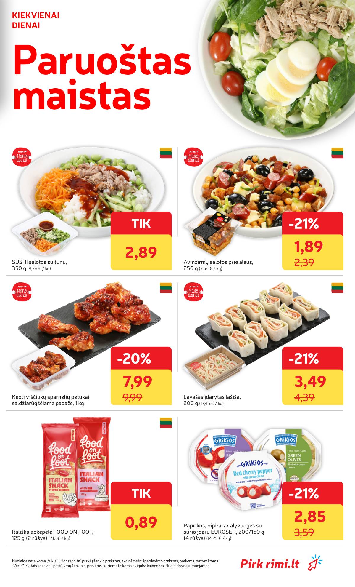 Rimi - Naujausias RIMI savaitinis akcijų leidinys | 2026-06-22 - 2026-06-29 11 puslapis