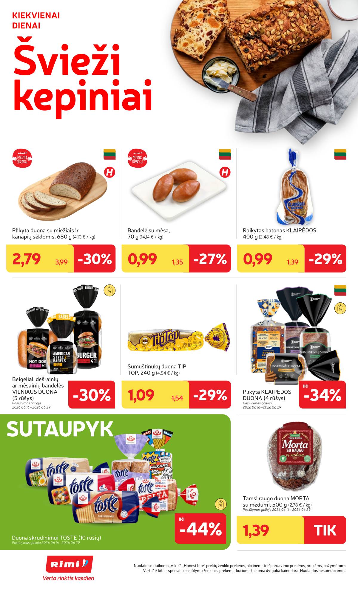 Rimi - Naujausias RIMI savaitinis akcijų leidinys | 2026-06-22 - 2026-06-29 12 puslapis