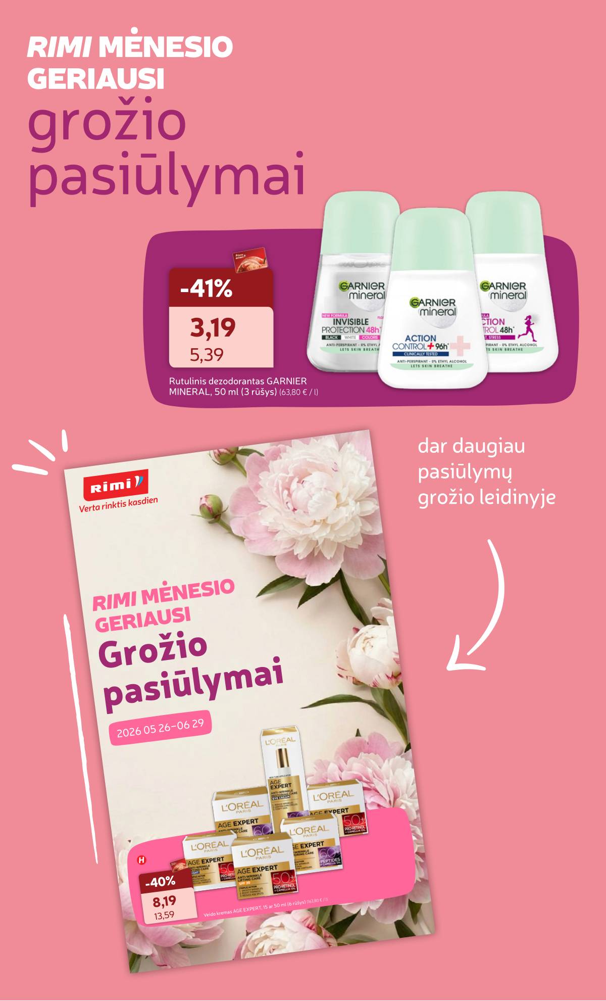 Rimi - Naujausias RIMI savaitinis akcijų leidinys | 2026-06-22 - 2026-06-29 26 puslapis