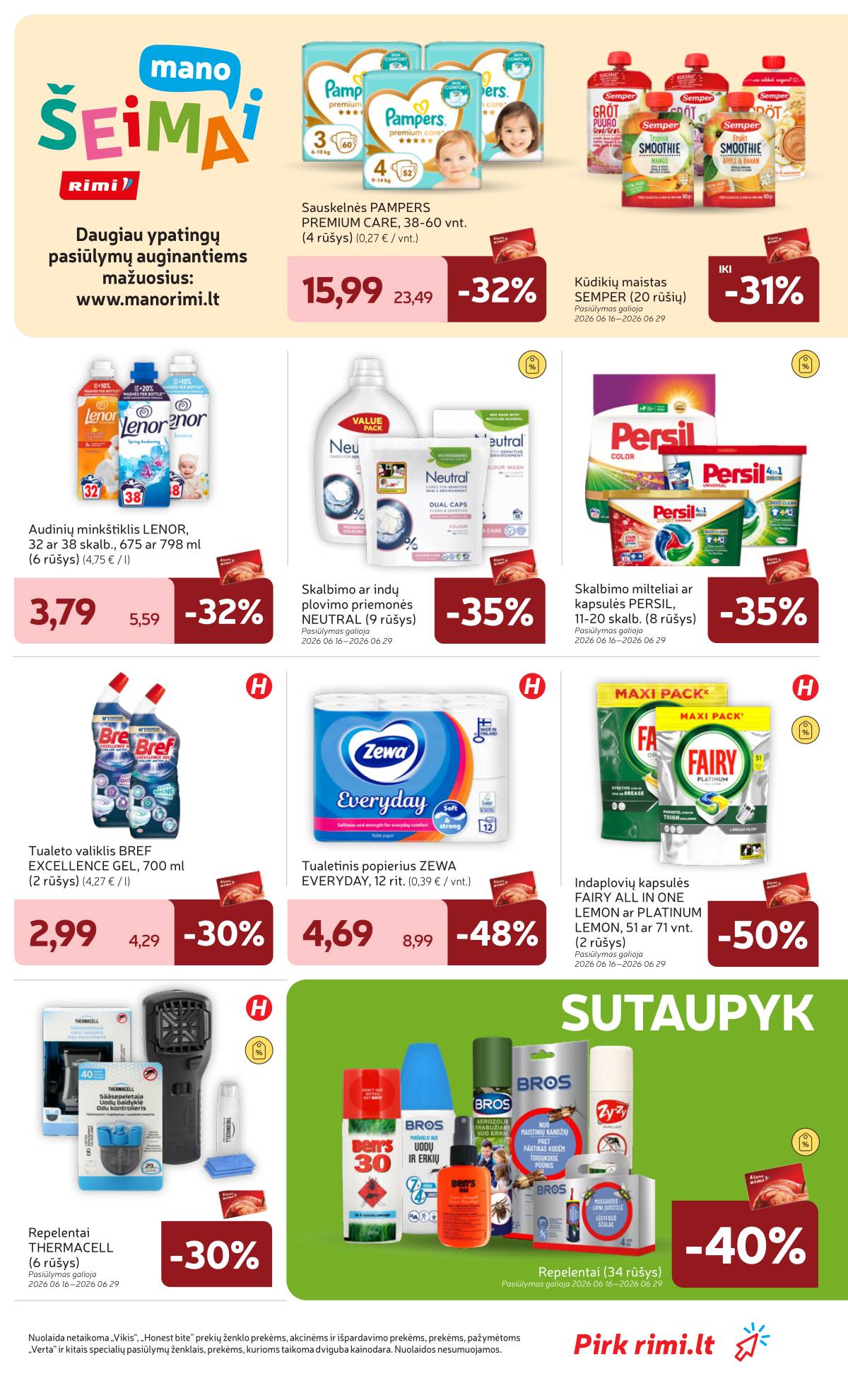 Rimi - Naujausias RIMI savaitinis akcijų leidinys | 2026-06-22 - 2026-06-29 29 puslapis