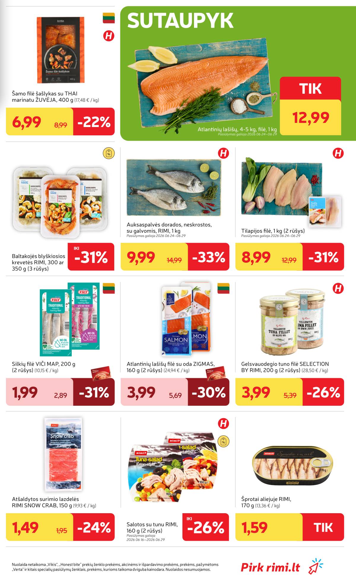 Rimi - Naujausias RIMI savaitinis akcijų leidinys | 2026-06-22 - 2026-06-29 9 puslapis