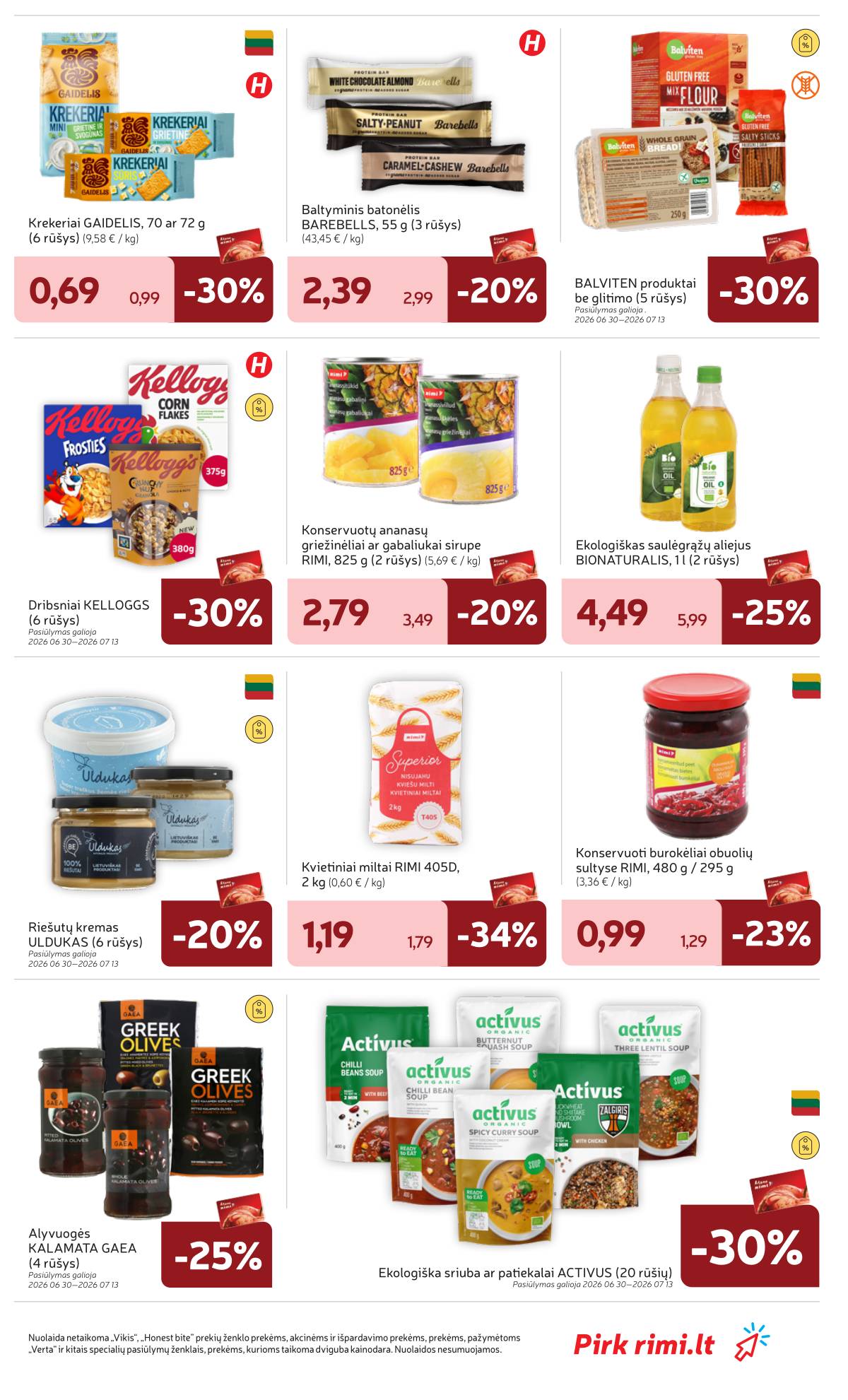 Rimi - Naujausias RIMI savaitinis akcijų leidinys | 2026-06-30 - 2026-07-06 19 puslapis