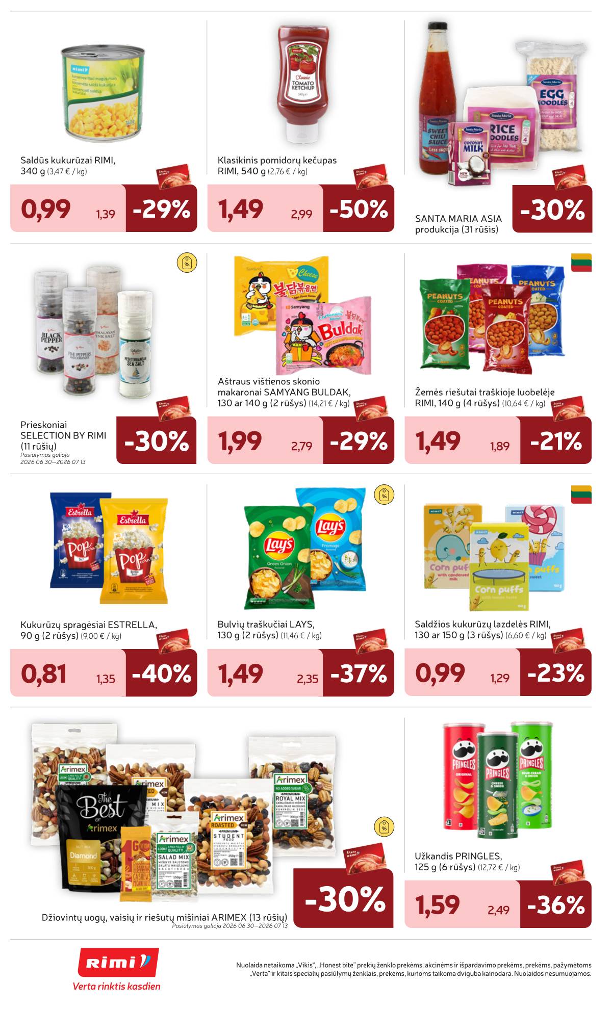 Rimi - Naujausias RIMI savaitinis akcijų leidinys | 2026-06-30 - 2026-07-06 20 puslapis