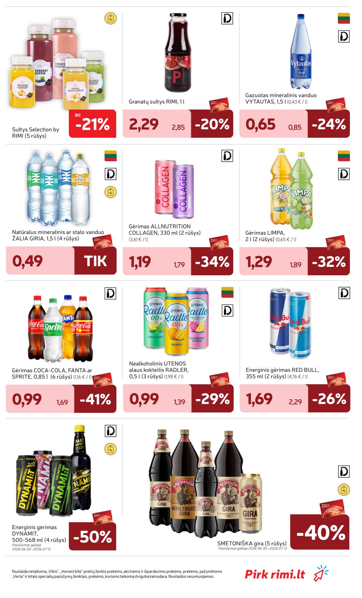 Rimi - Naujausias RIMI savaitinis akcijų leidinys | 2026-06-30 - 2026-07-06 21 puslapis