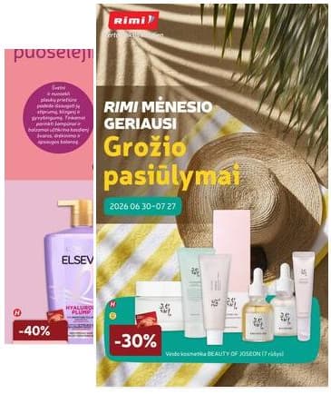 Rimi - RIMI nuolaidų katalogas "Grožio pasiūlymai" | 2026-06-30 - 2026-07-27 2026-06-30 – 2026-07-27