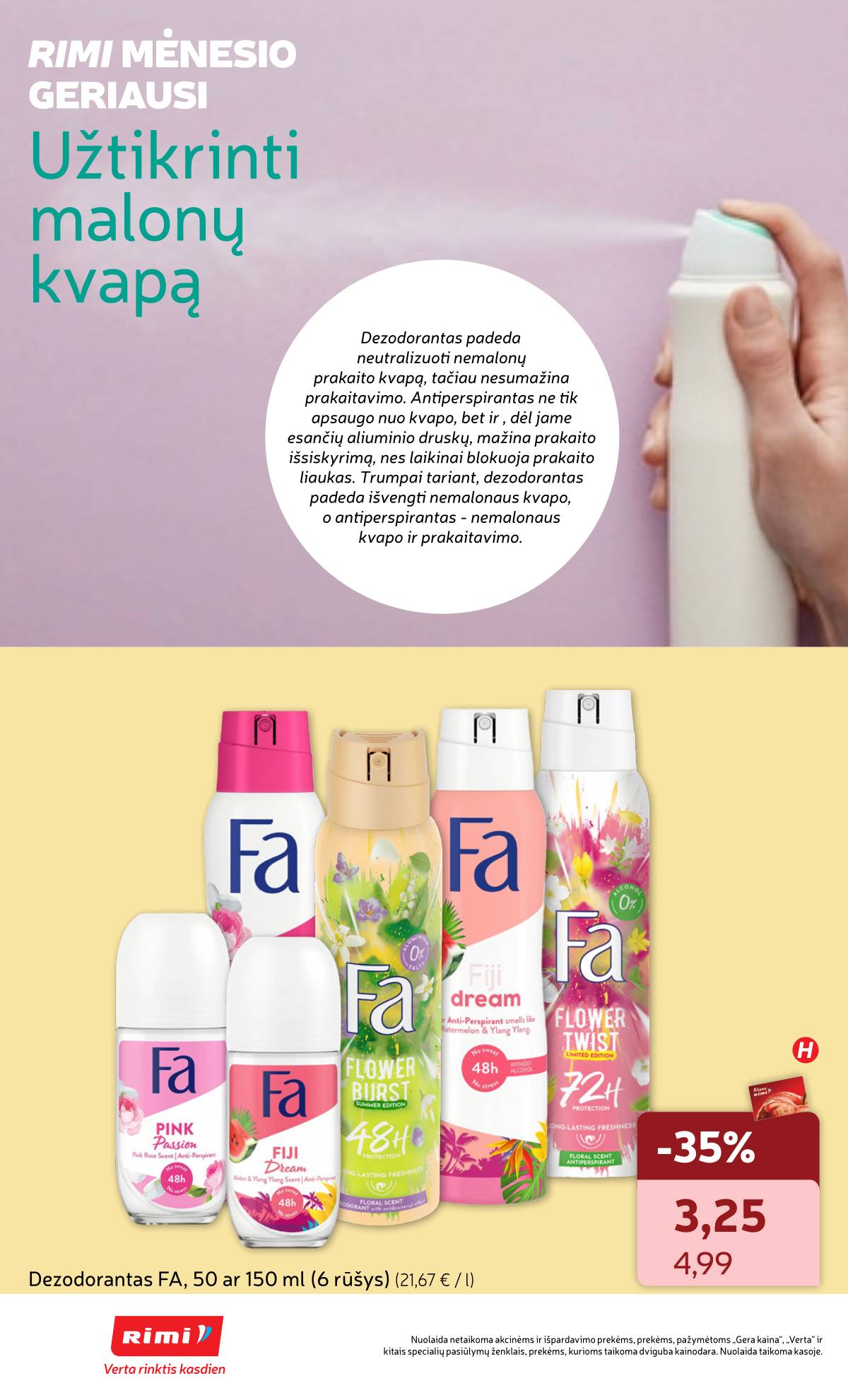 Rimi - RIMI nuolaidų katalogas "Grožio pasiūlymai" | 2026-06-30 - 2026-07-27 10 puslapis