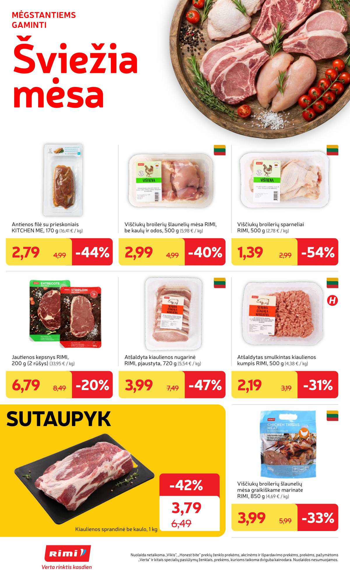 Rimi - Naujausias RIMI savaitinis akcijų leidinys | 2026-07-07 - 2026-07-13 4 puslapis