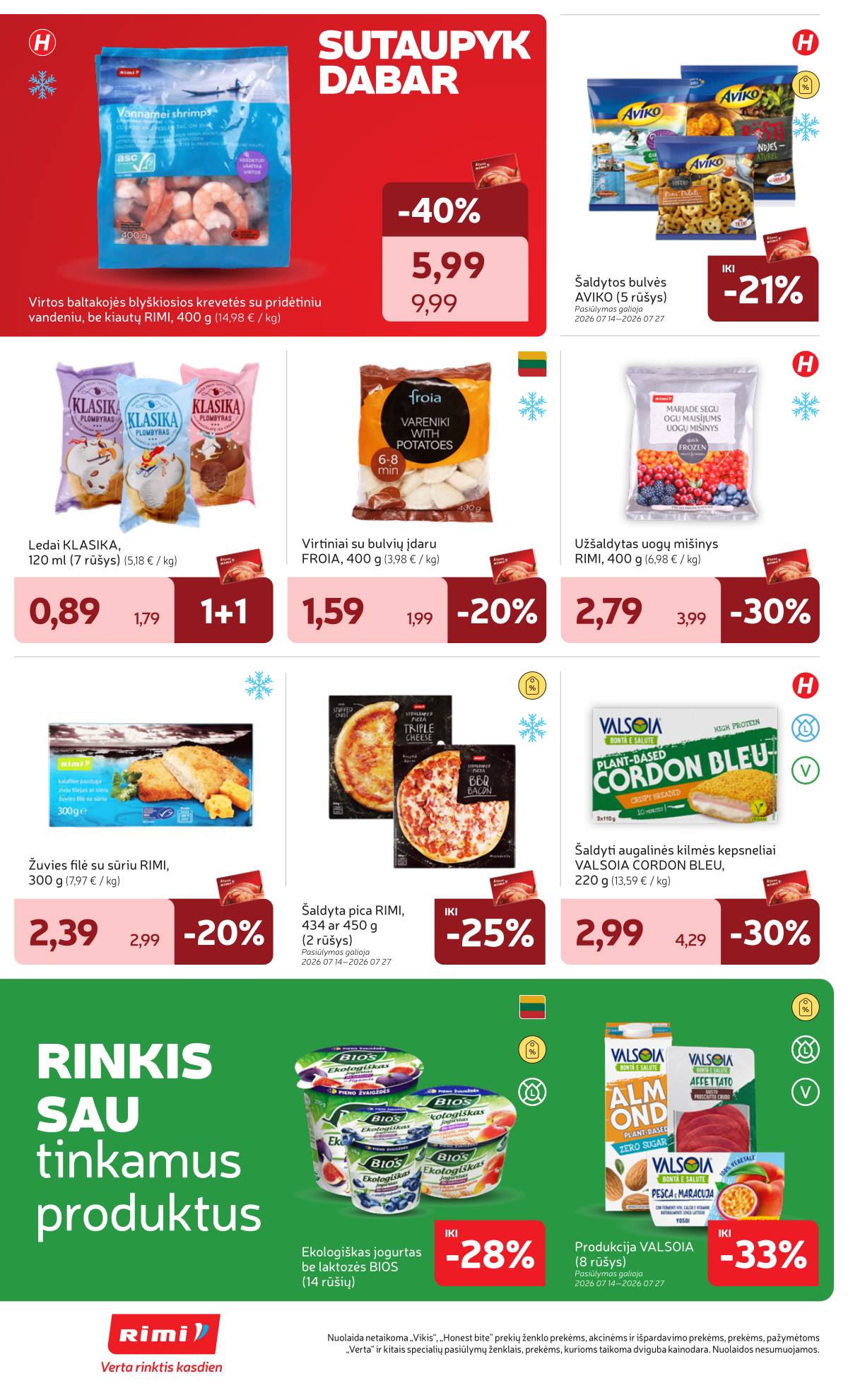 Rimi - Naujausias RIMI savaitinis akcijų leidinys | 2026-07-14 - 2026-07-20 20 puslapis