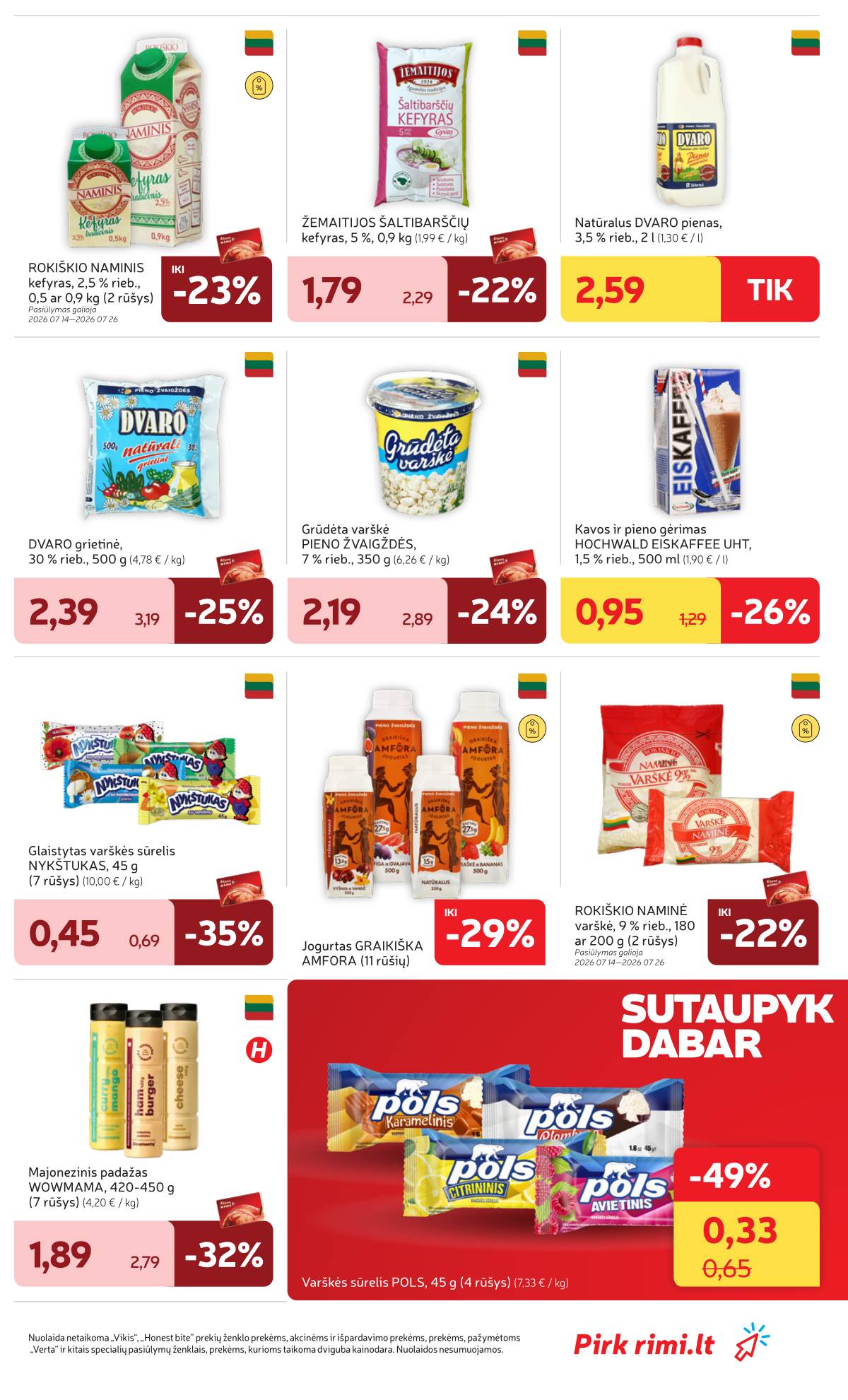 Rimi - Naujausias RIMI savaitinis akcijų leidinys | 2026-07-14 - 2026-07-20 23 puslapis