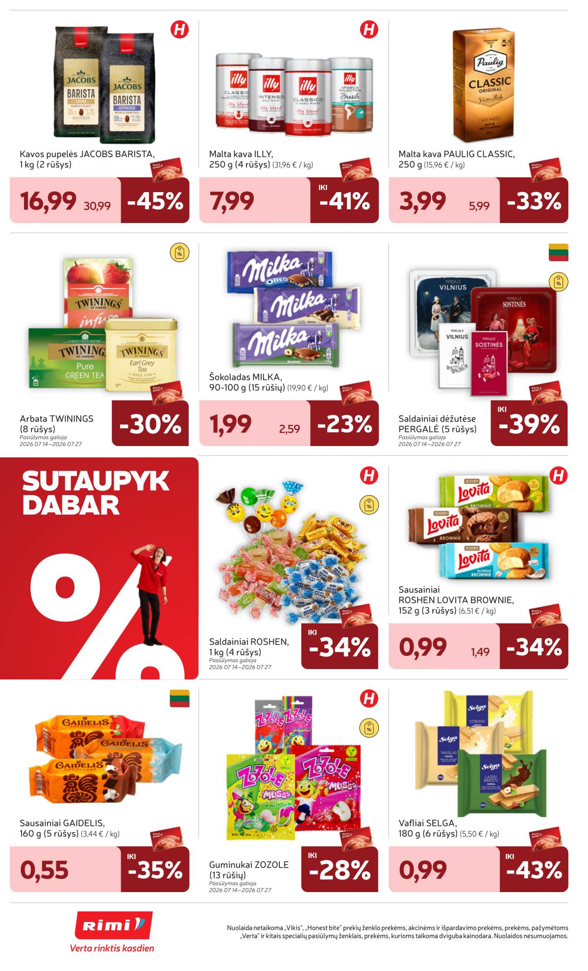 Rimi - Naujausias RIMI savaitinis akcijų leidinys | 2026-07-14 - 2026-07-20 24 puslapis