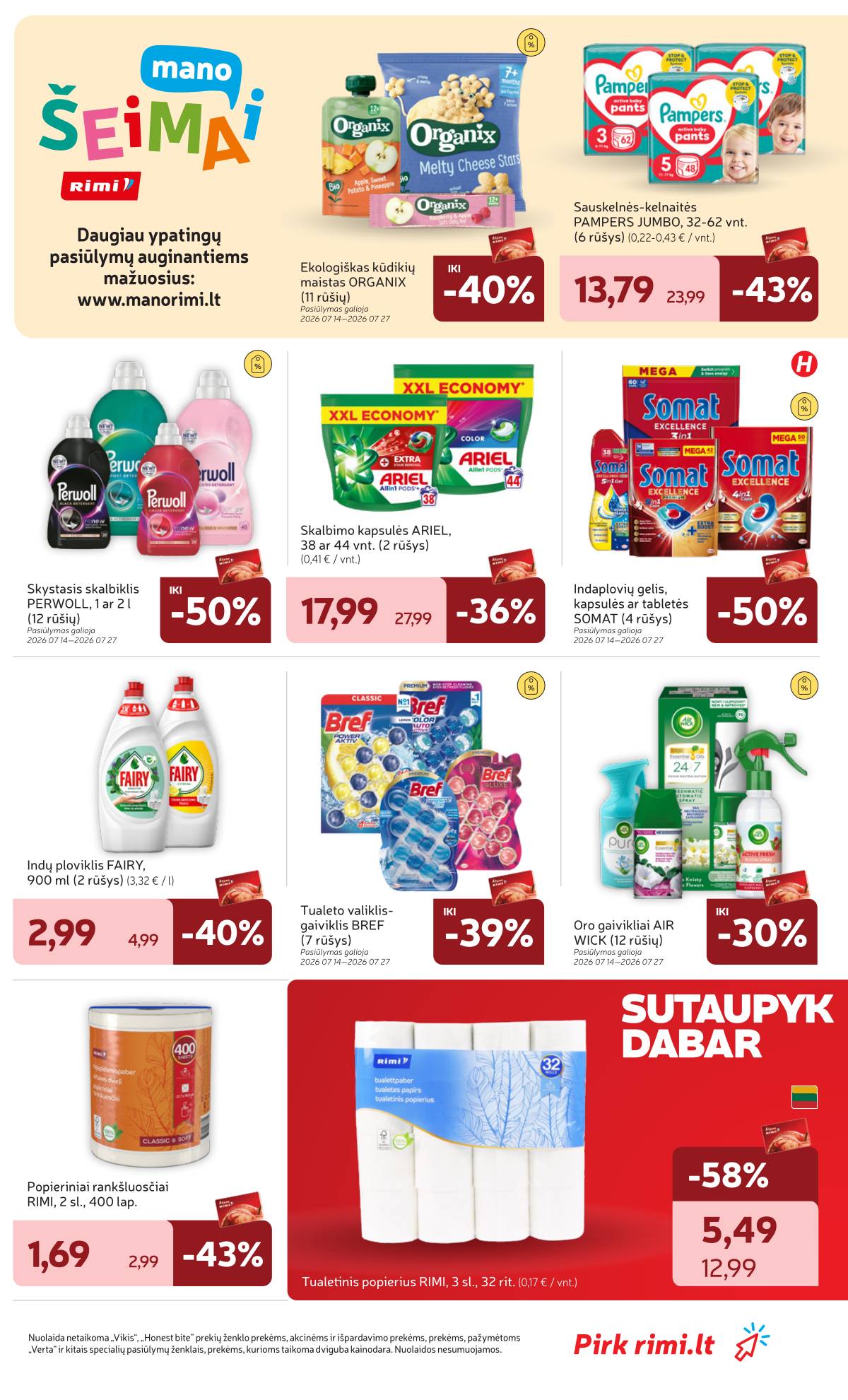 Rimi - Naujausias RIMI savaitinis akcijų leidinys | 2026-07-14 - 2026-07-20 31 puslapis