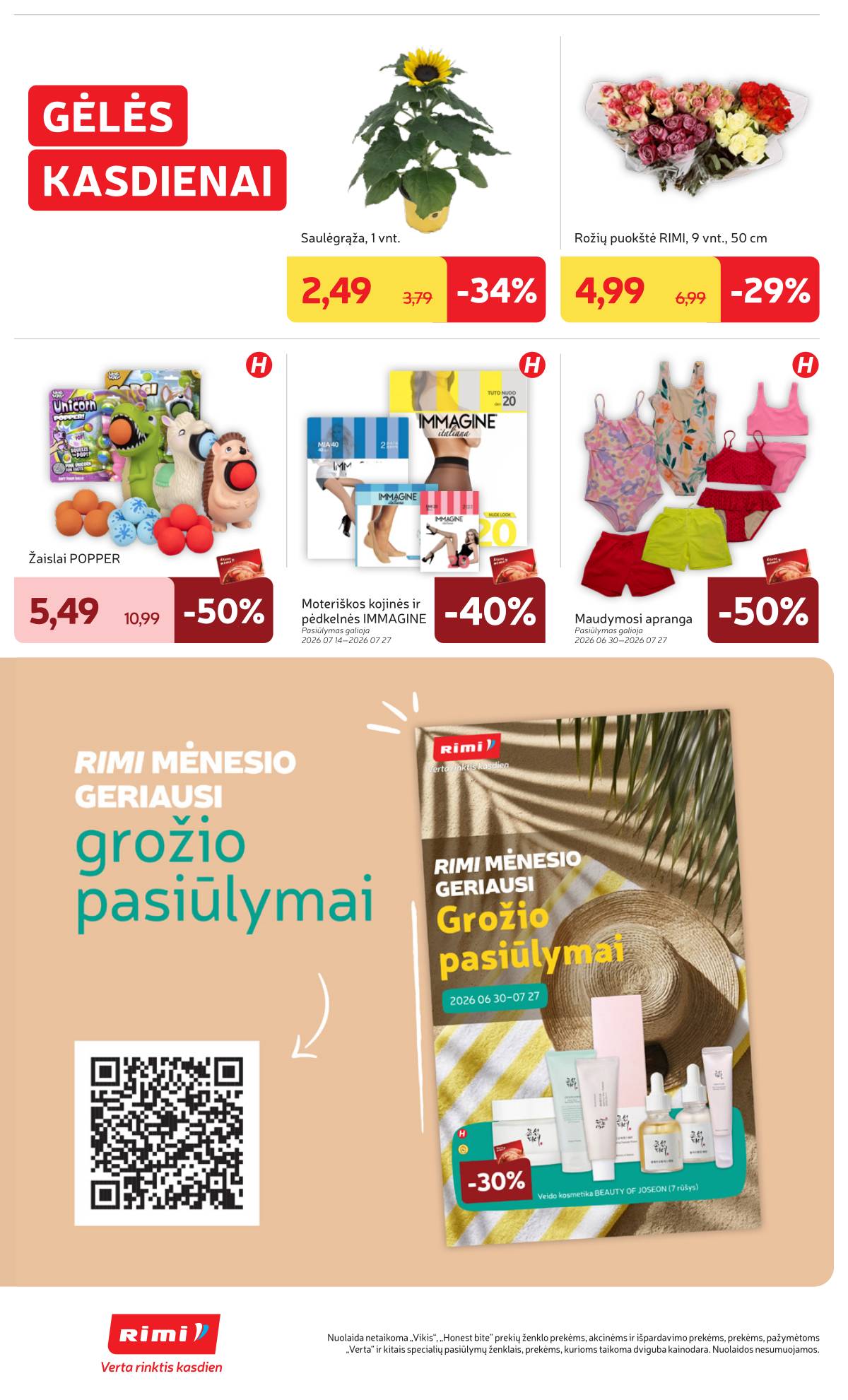 Rimi - Naujausias RIMI savaitinis akcijų leidinys | 2026-07-14 - 2026-07-20 32 puslapis