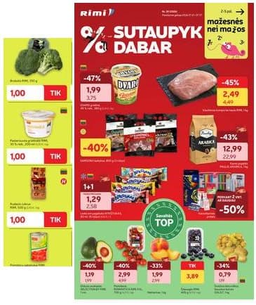 Rimi - RIMI Savaitinis akcijų leidinys | 2026-07-21 - 2026-07-27 2026-07-21 – 2026-07-27