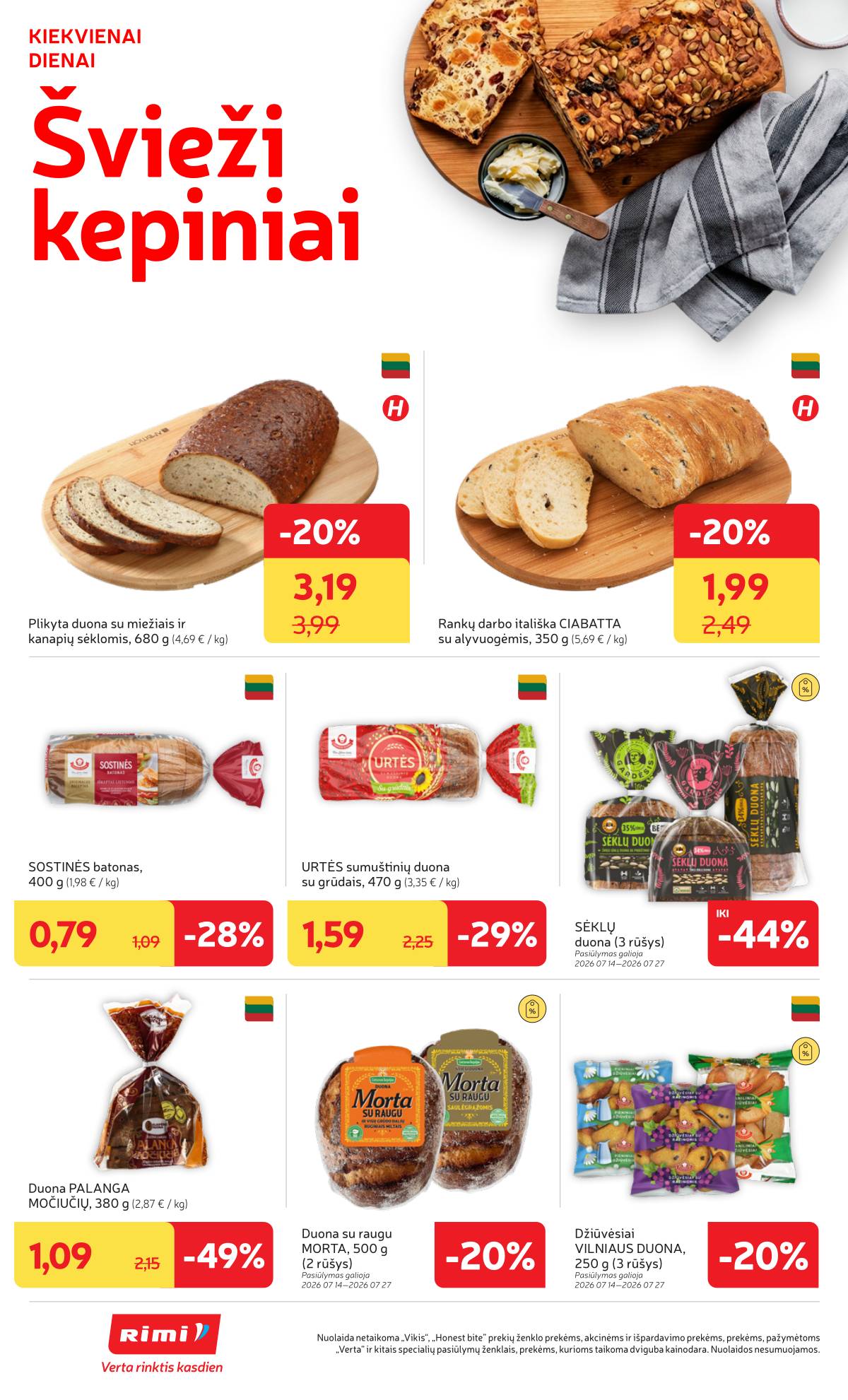 Rimi - RIMI Savaitinis akcijų leidinys | 2026-07-21 - 2026-07-27 10 puslapis